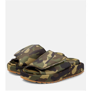 GIA BORGHINI Chunky Camo Padded Slides Women’s Size 36 Made in Italy